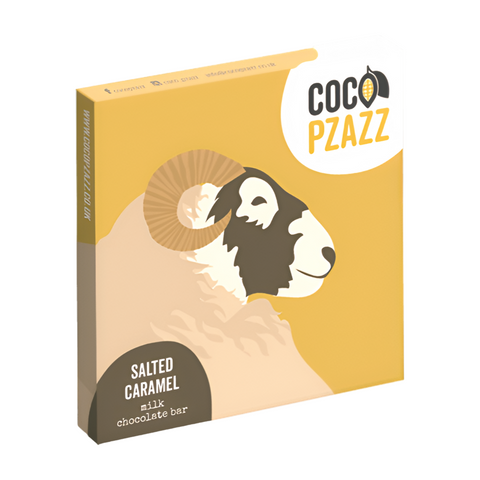 Coco Pzazz 'Sheep' Salted Caramel Milk Chocolate Bar (12x80g)