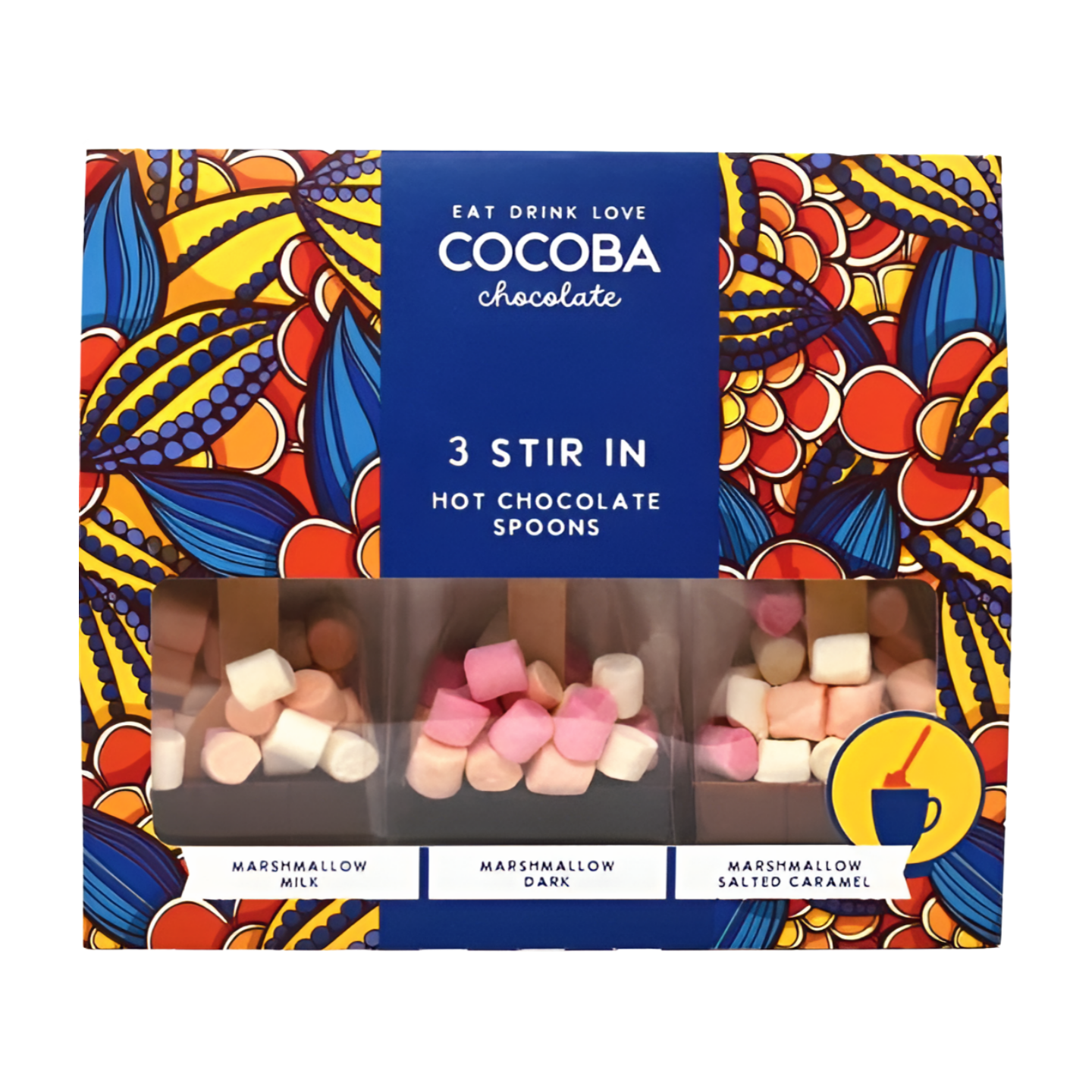 Cocoba Marshmallow Hot Chocolate Spoons Gift Set (6x150g)