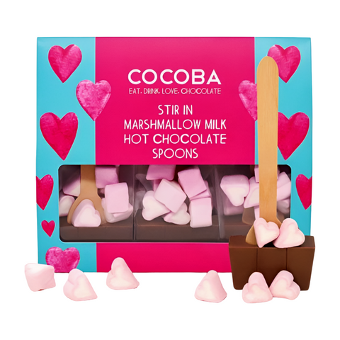 Cocoba Marshmallow Milk Hot Chocolate Spoons Gift Set (6x150g)