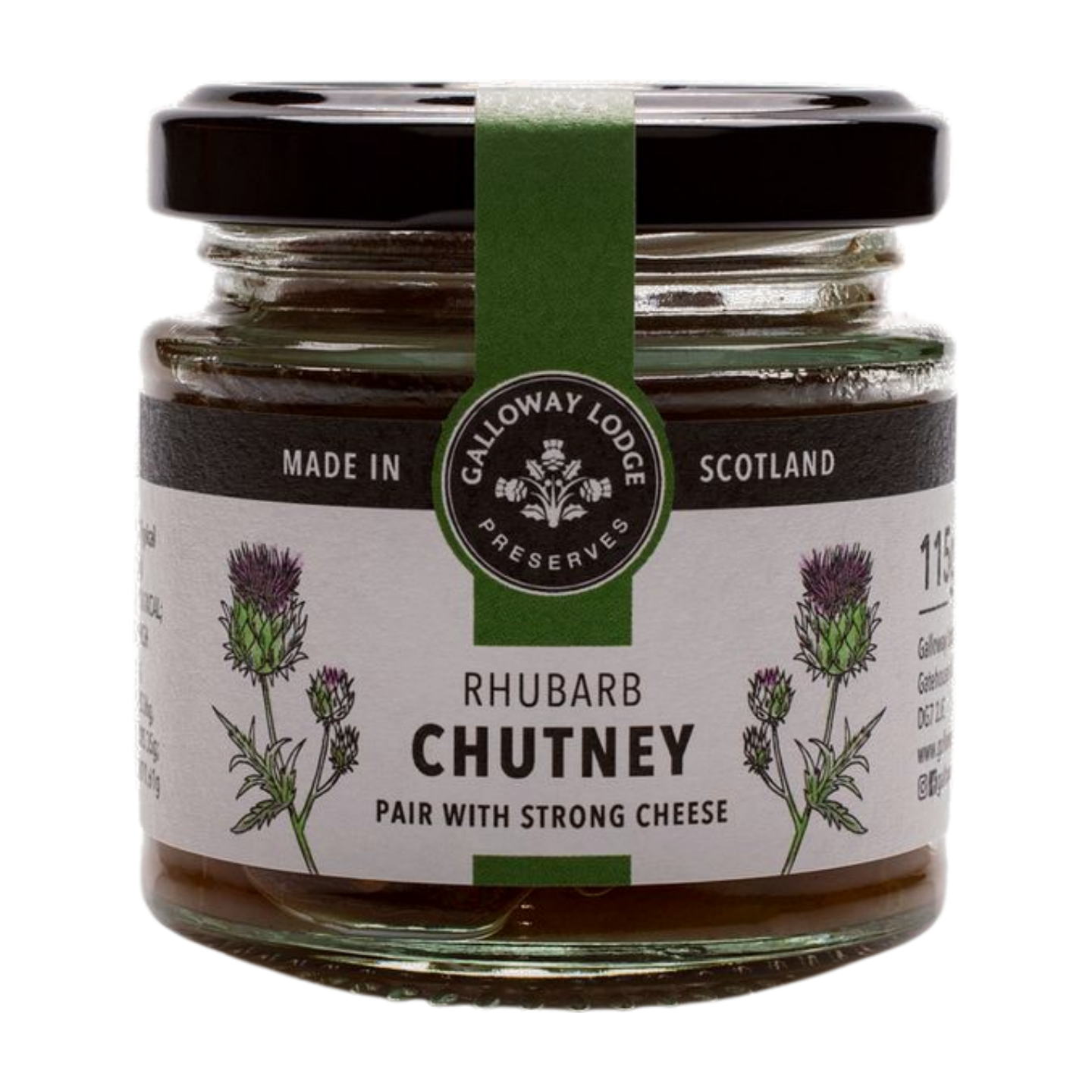 Galloway Lodge Preserves Rhubarb Chutney (8x115g)