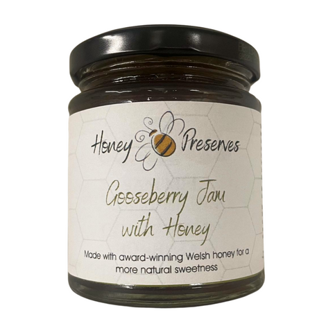 Honey Bee Preserves Gooseberry Jam with Honey (6x227g)