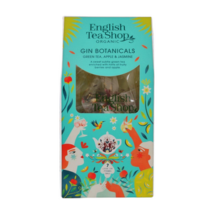 English Tea Shop Organic Green Tea, Apple & Jasmine Gin Botanicals (6x14g)