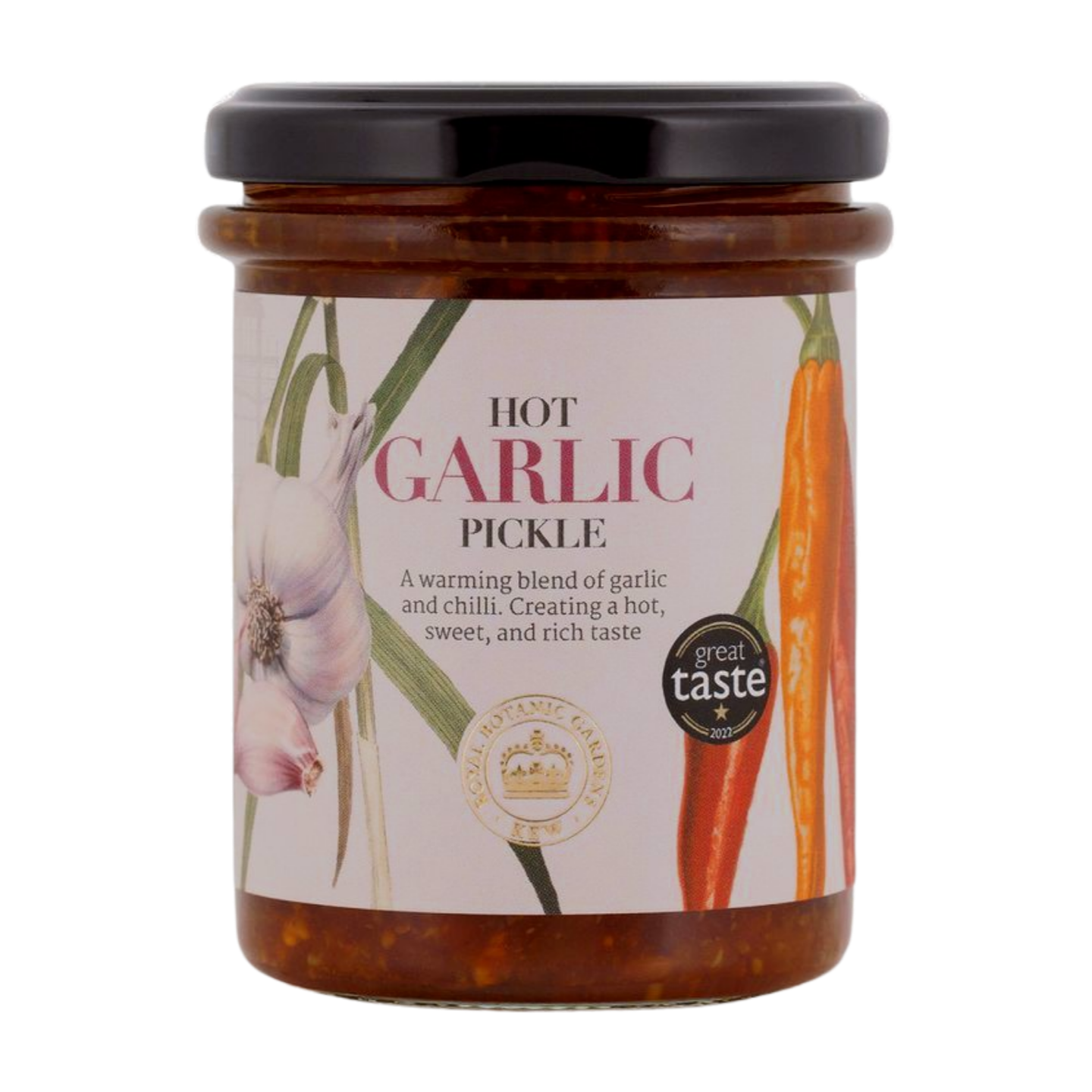 RBG Kew Hot Garlic Pickle (12x210g)
