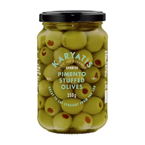 Karyatis Spanish Pimento Stuffed Olives (6x350g)