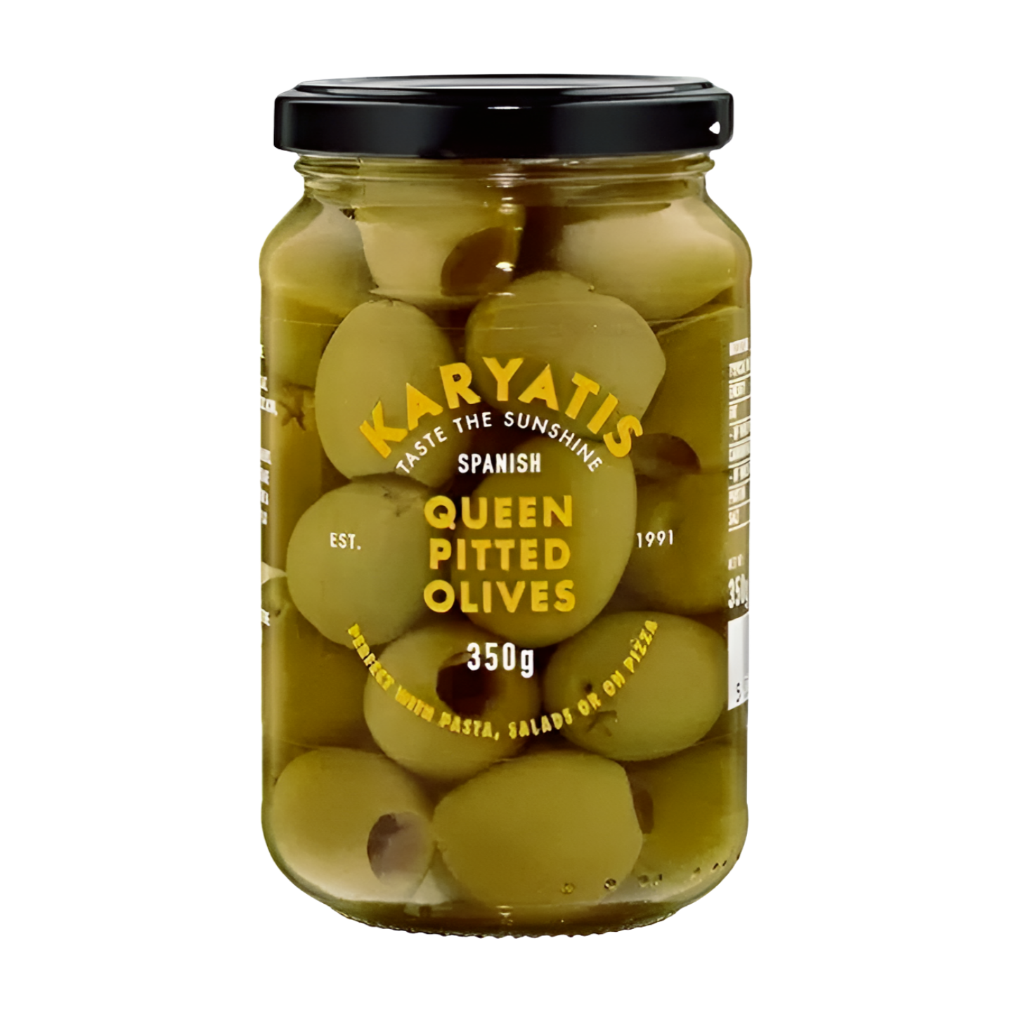 Karyatis Spanish Queen Pitted Olives (6x350g)