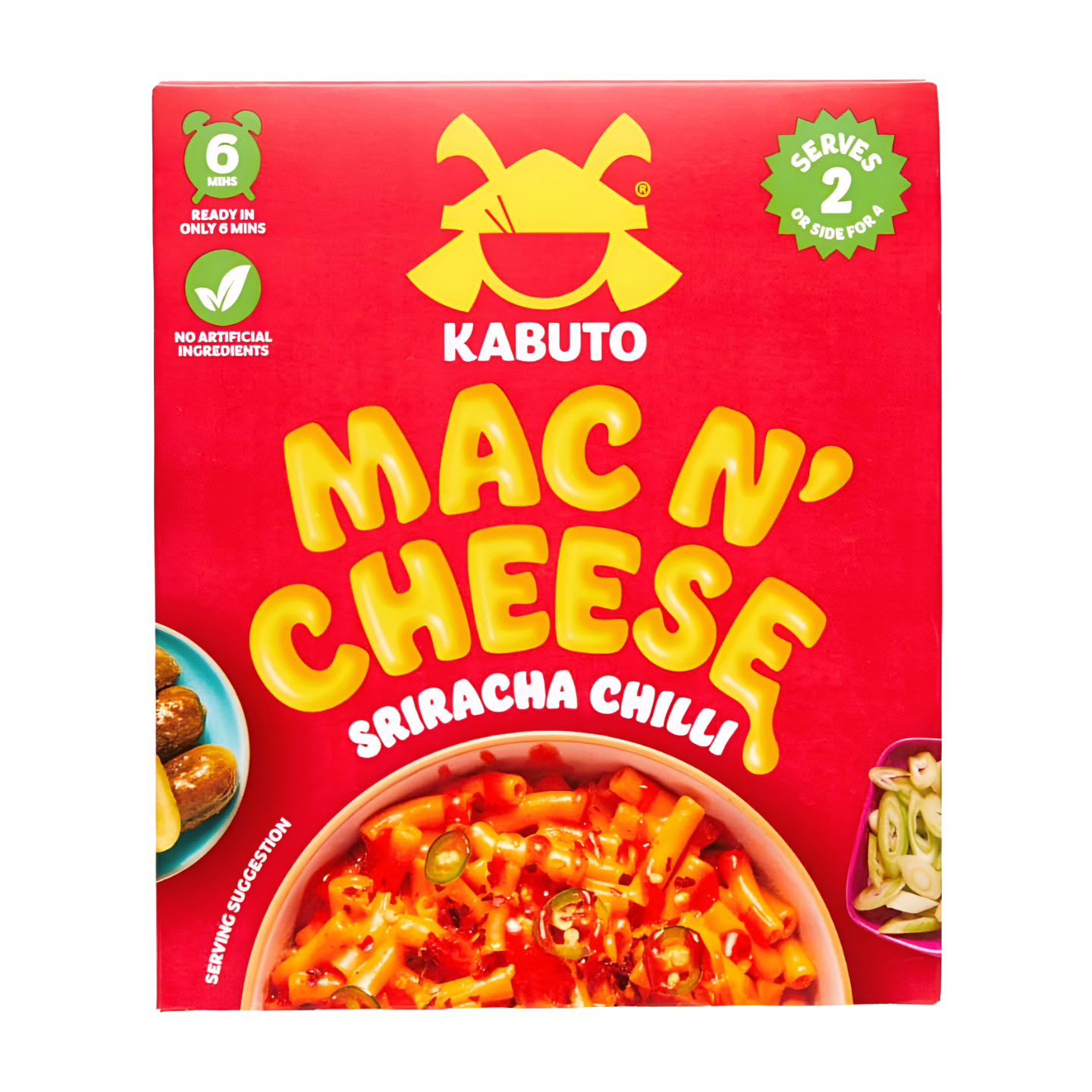 Kabuto Mac N' Cheese Sriracha Meal for 2 (6x200g)