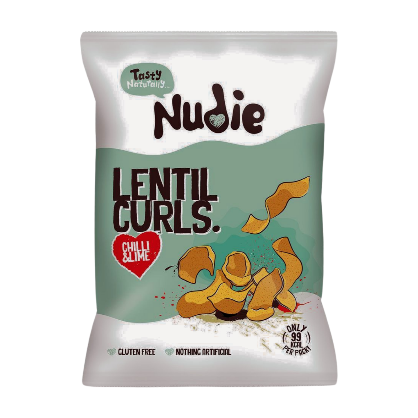 Nudie Snacks Chilli & Lime Lentil Curls (24x20g)