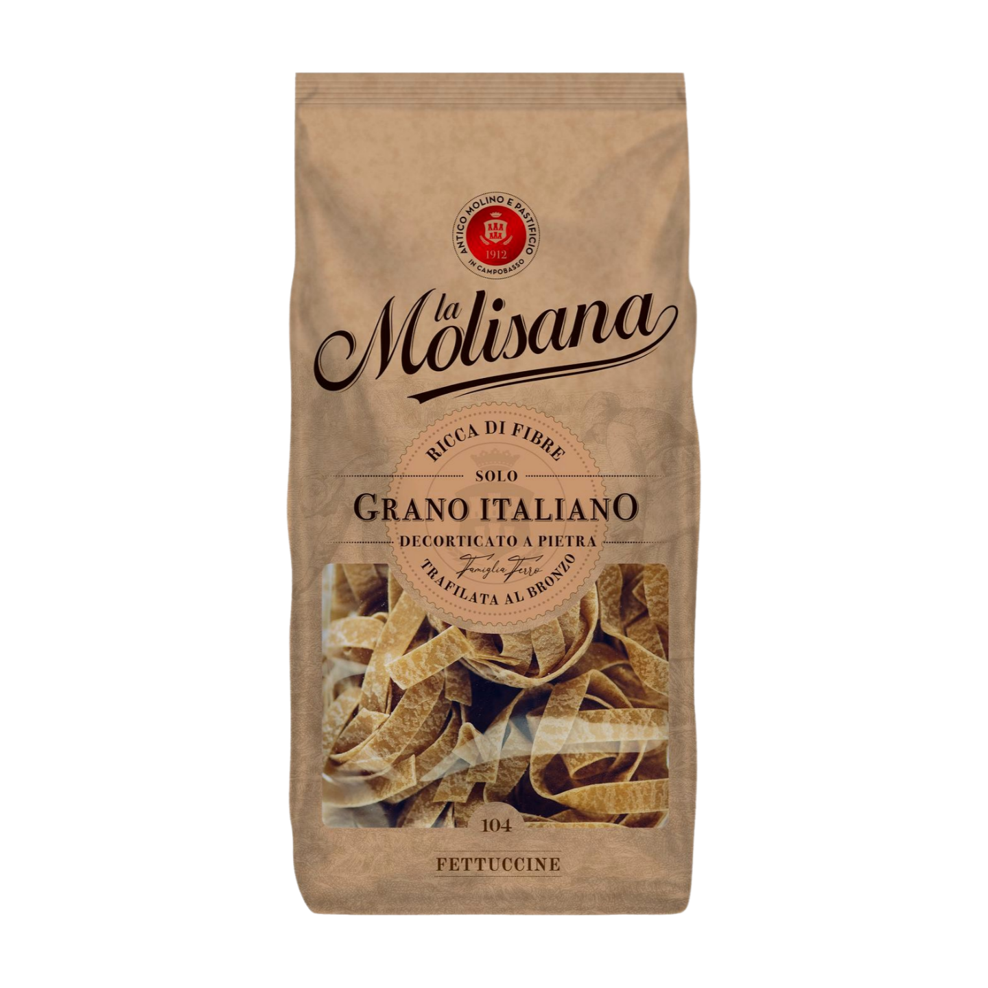 La Molisana Whole Wheat Fettucine No. 104 (12x500g)
