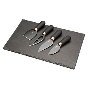 Taylors Eye Witness Black Cheese Knife & Slate Cheese Board Set