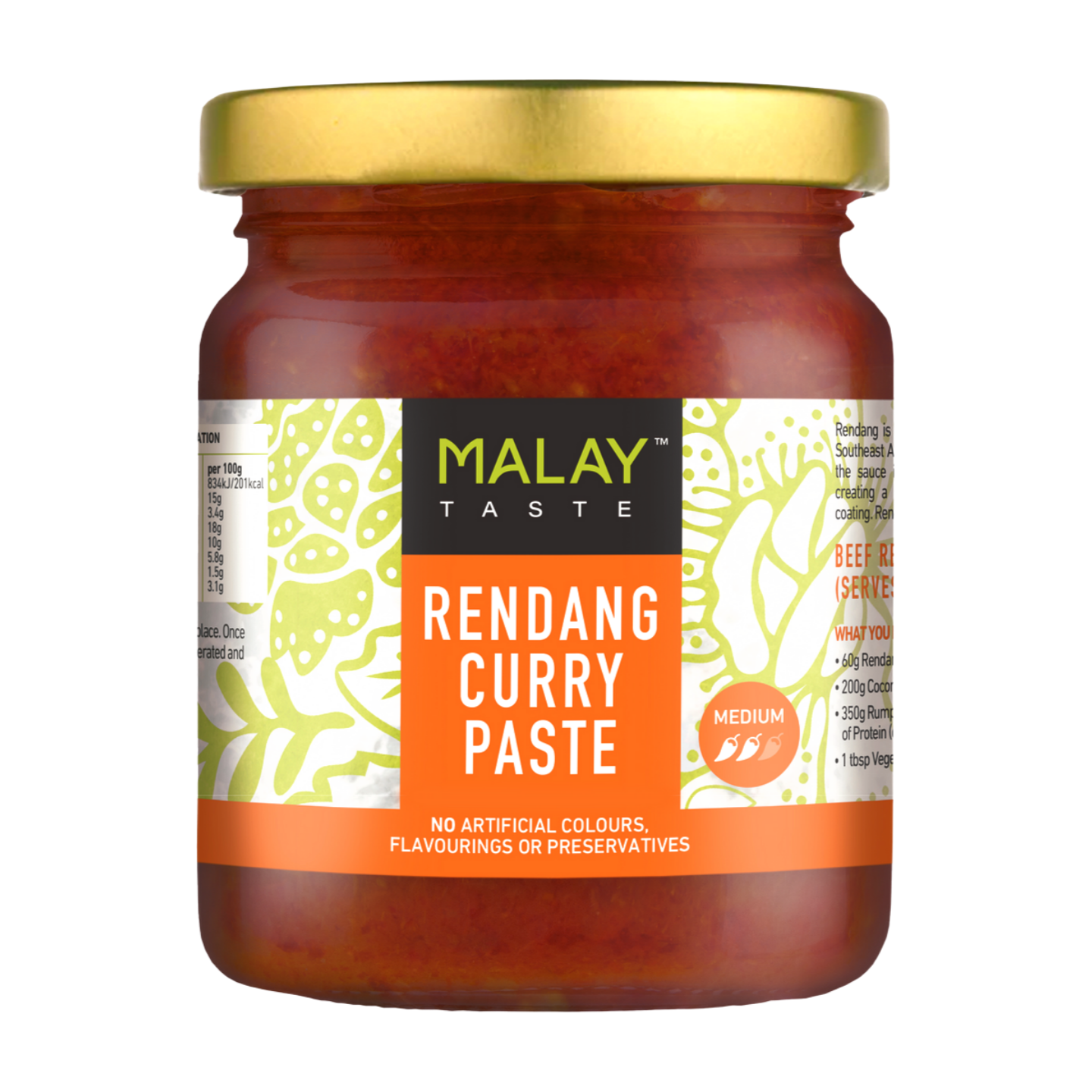 Malay Taste Rendang Curry Paste (6x185g)