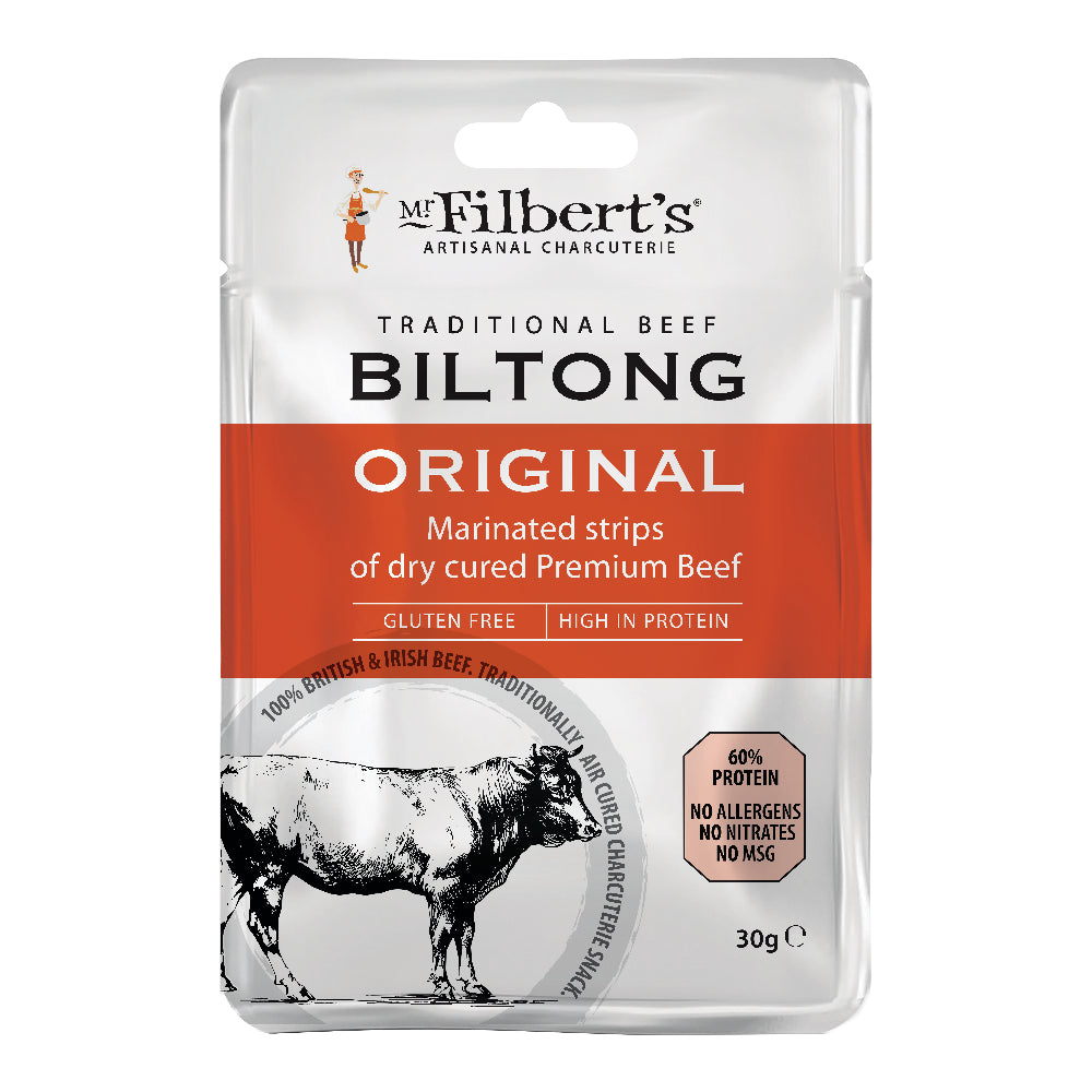 Mr Filbert's Original Traditional Beef Biltong (20x30g)
