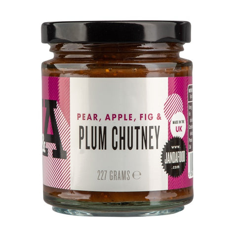 J&A Pear, Apple, Fig & Plum Chutney (6x227g)