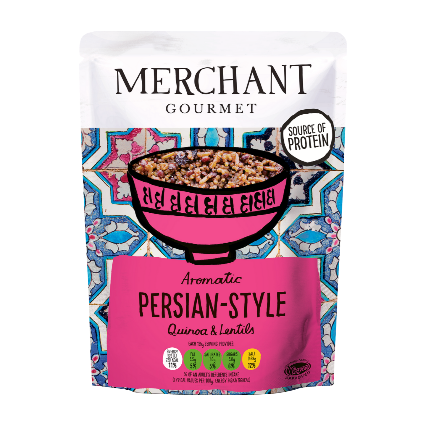 Merchant Gourmet Aromatic Persian Style Quinoa & Lentils (6x250g)