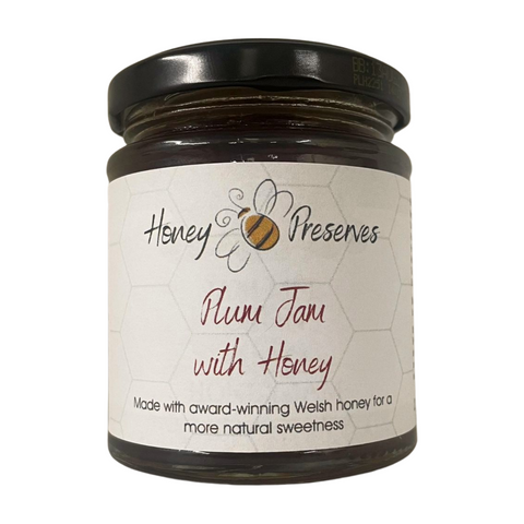 Honey Bee Preserves Plum Jam with Honey (6x227g)