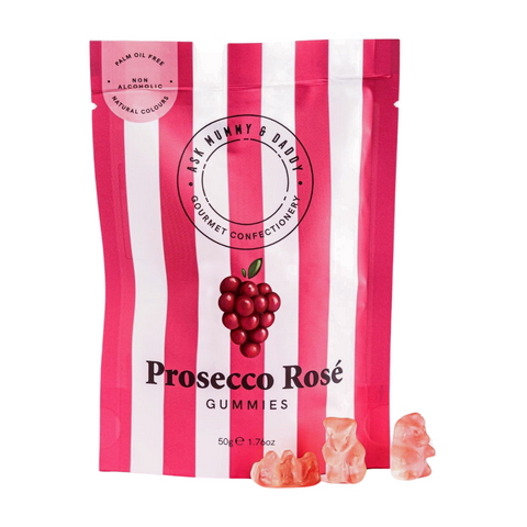 Ask Mummy & Daddy Prosecco Rose Gummies (16x50g)