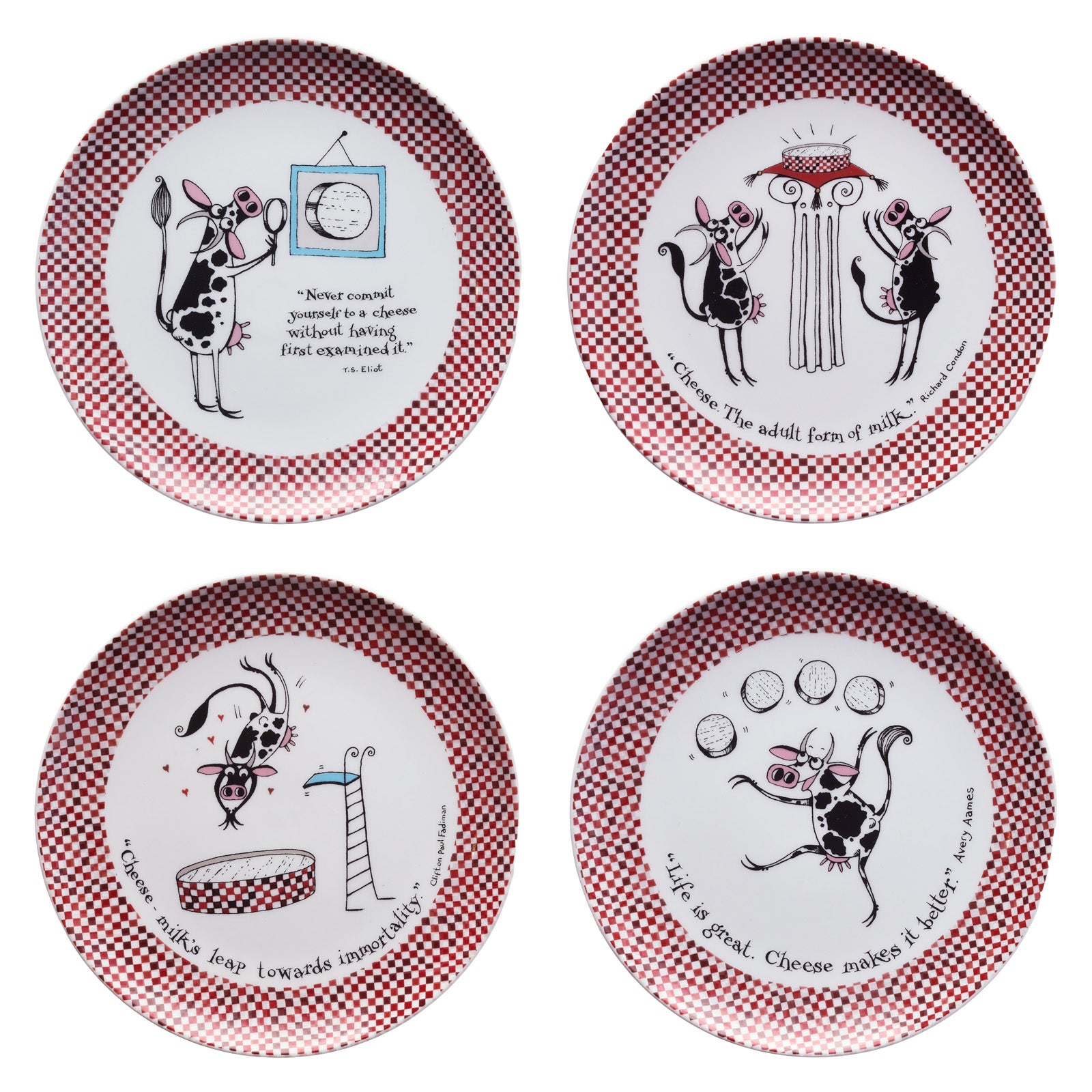 Bia 'Say Cheese' Set of 4 Cheese Plates