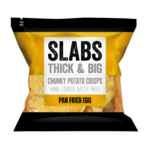 Slabs Pan Fried Egg Chunky Potato Crisps (14x80g)