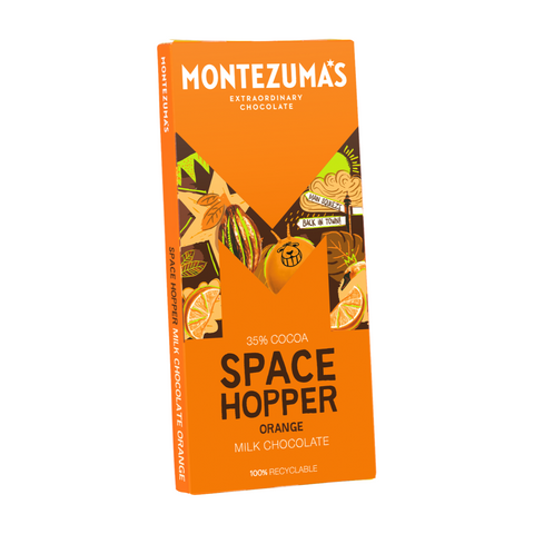 Montezuma's Space Hopper Milk Chocolate with Orange  (12x90g)