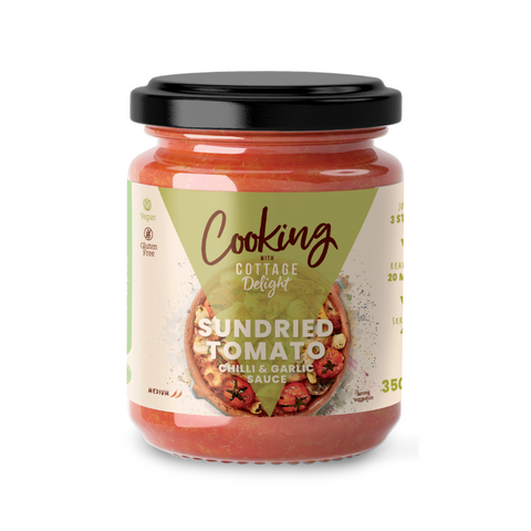 Cooking with Cottage Delight Sundried Tomato, Chilli & Garlic Sauce (6x350g)