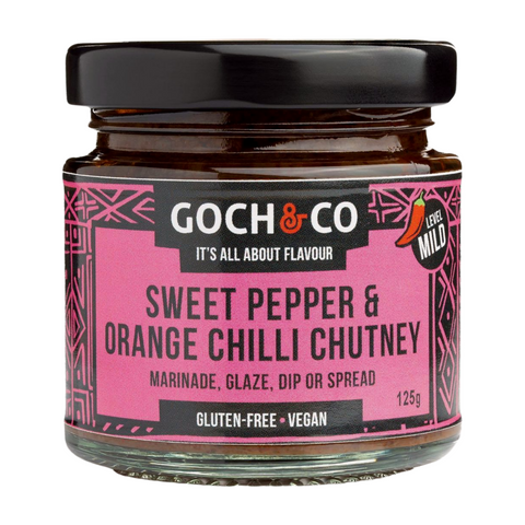 Goch & Co Sweet Pepper & Orange Chilli Chutney (6x125g)