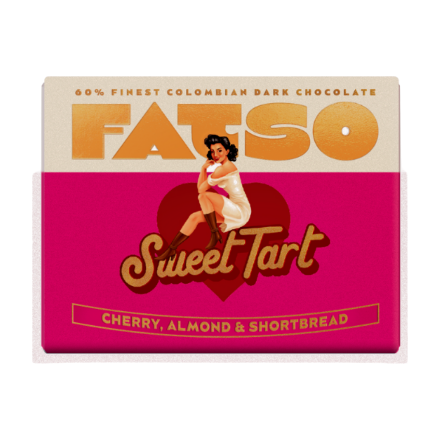 Fatso 'Sweet Tart' Cherry, Almond & Shortbread (27x40g)