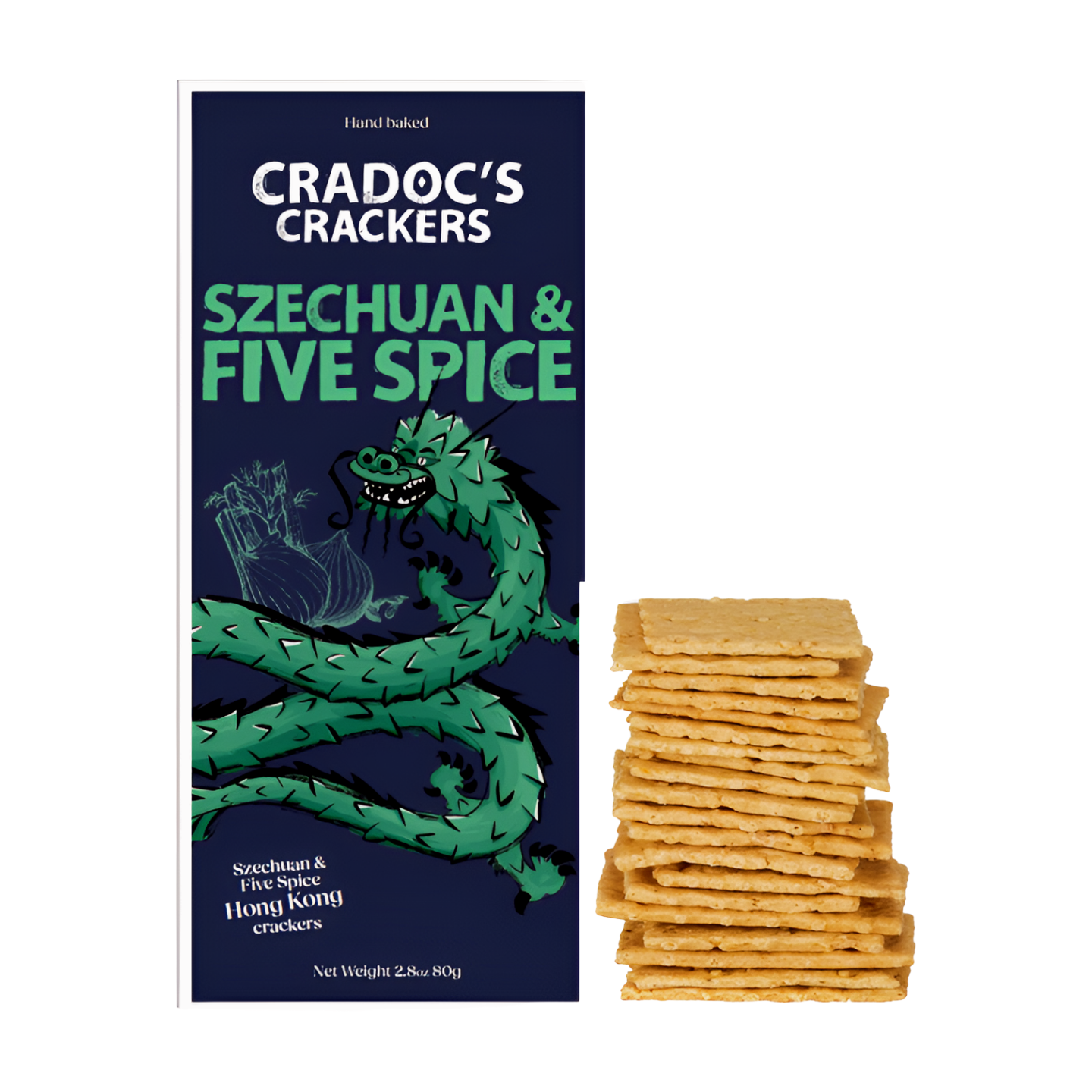 Cradoc's Szechuan & Five Spice Crackers (6x80g)