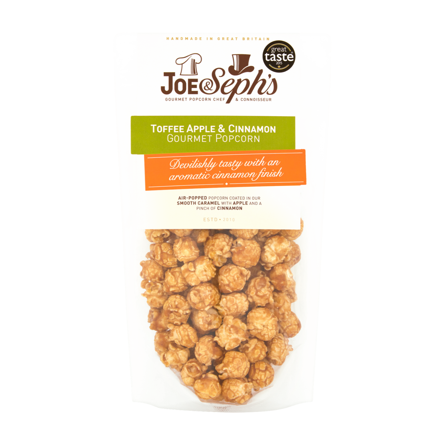 Joe & Seph's Toffee Apple & Cinnamon Gourmet Popcorn (70g)
