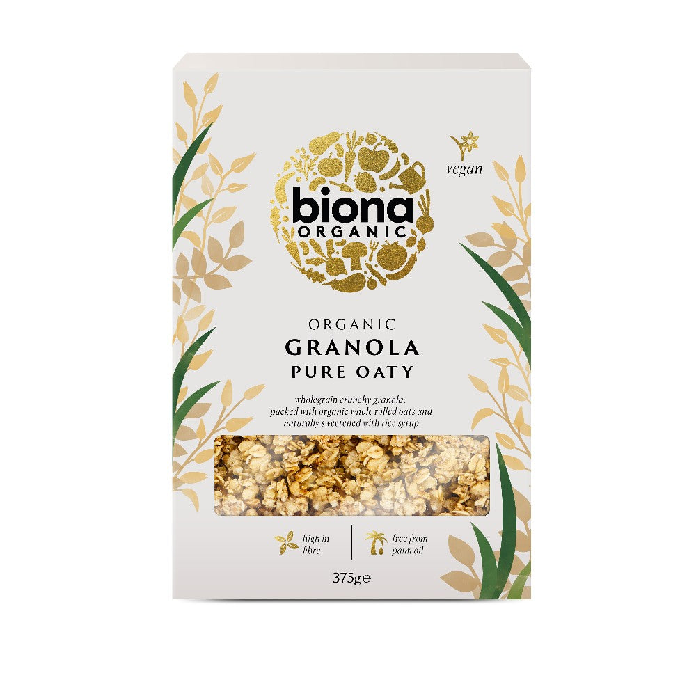 Biona Pure Oaty Organic Wholegrain Granola (6x375g)