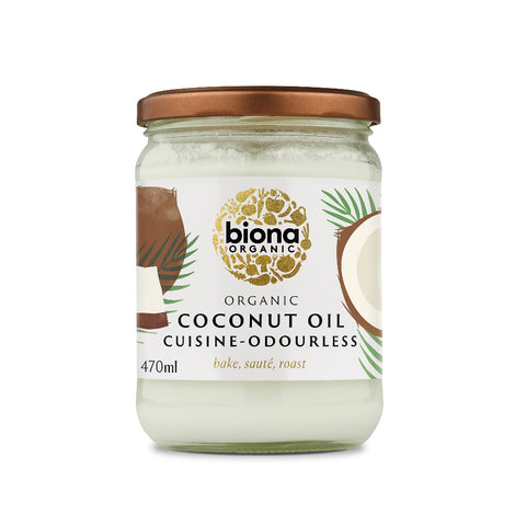 Biona Organic Mild & Odourless Coconut Oil (6x470ml)