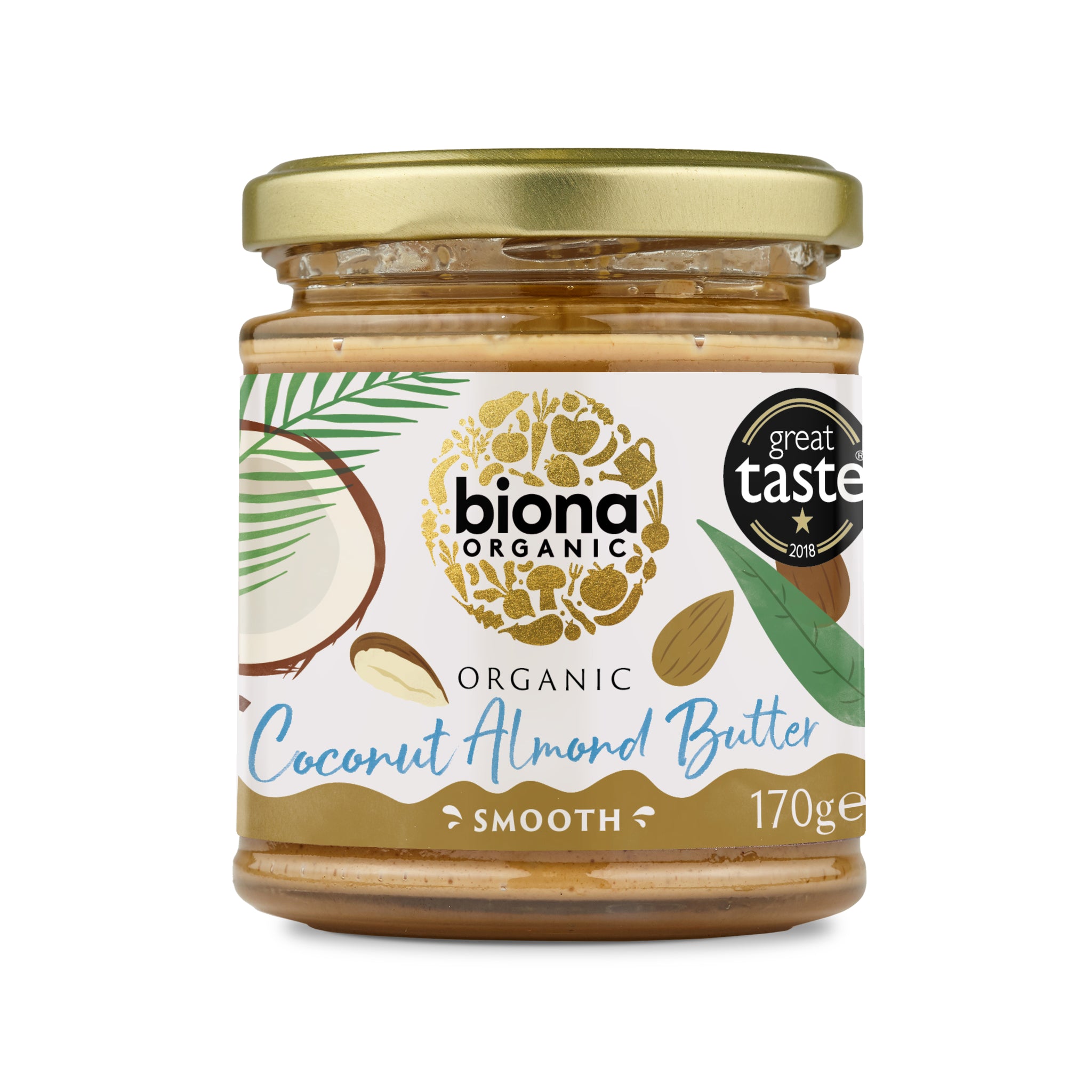 Biona Organic Smooth Coconut Almond Butter (6x170g)