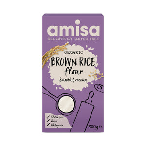 Amisa Organic Brown Rice Flour (6x500g)