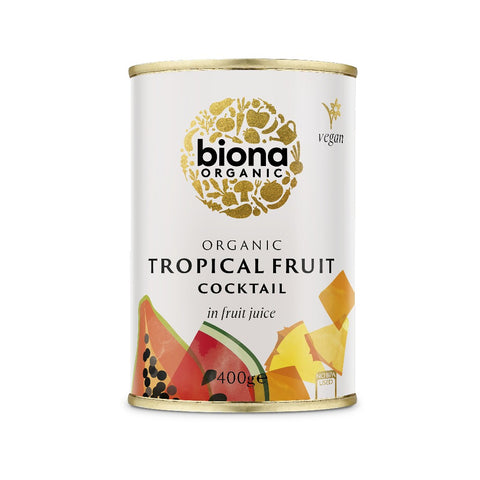 Biona Organic Tropical Fruit Cocktail in Fruit Juice (6x400g)