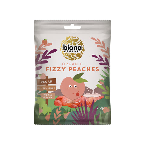 Biona Organic Fizzy Peaches (10x75g)