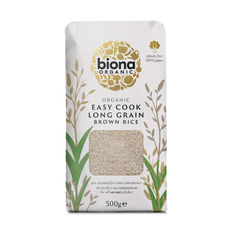 Biona Organic Easy Cook Long Grain Brown Rice (6x500g)