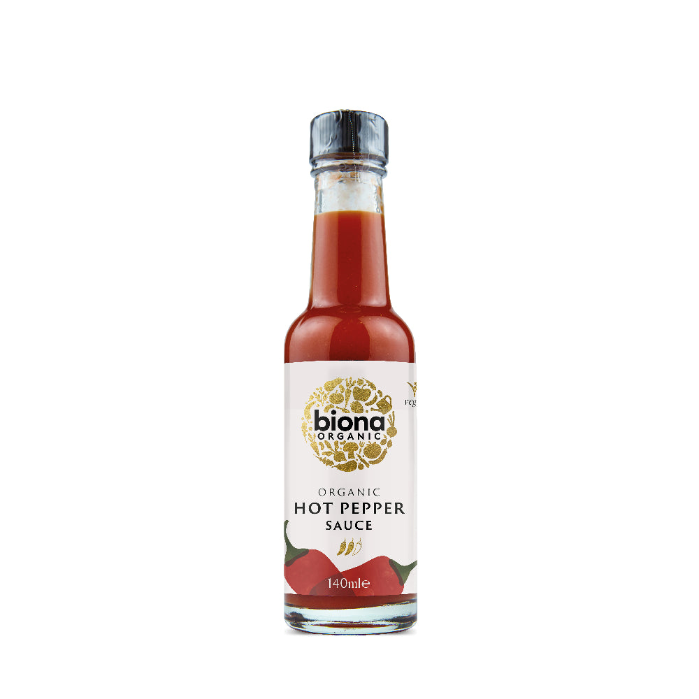 Biona Organic Hot Pepper Sauce (6x140ml)