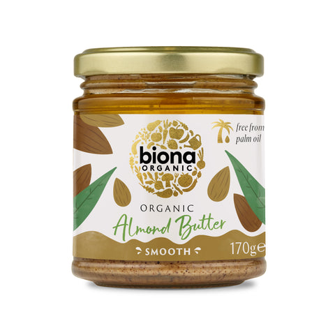 Biona Organic Smooth Almond Butter (6x170g)