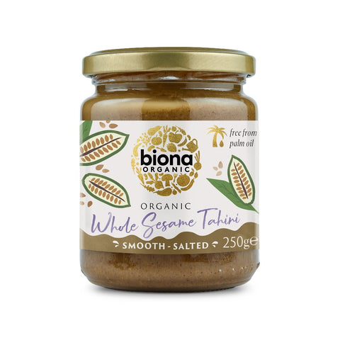 Biona Organic Whole Sesame Tahini (6x250g)