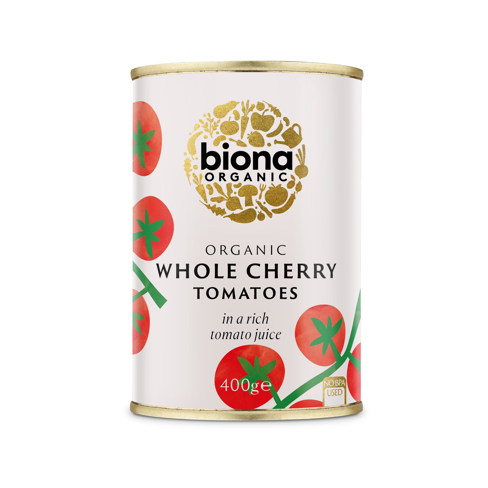 Biona Organic Whole Cherry Tomatoes (12x400g)