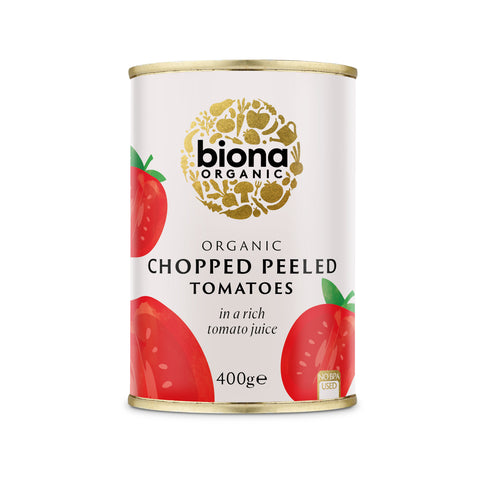 Biona Organic Chopped Peeled Tomatoes (12x400g)