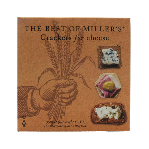 Artisan Biscuits The Best of Miller's Crackers for Cheese (4x350g)