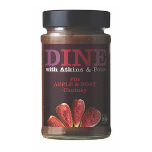 DINE with Atkins & Potts Fig, Apple & Port Chutney (6x220g)