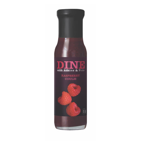 DINE with Atkins & Potts Raspberry Coulis (6x250g)