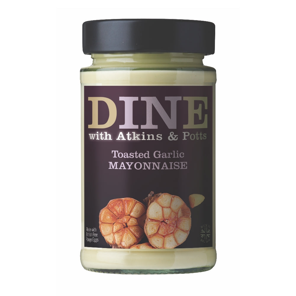 DINE with Atkins & Potts Toasted Garlic Mayonnaise (6x175g)