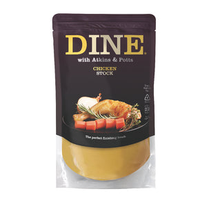 DINE with Atkins & Potts Chicken Stock (6x350g)