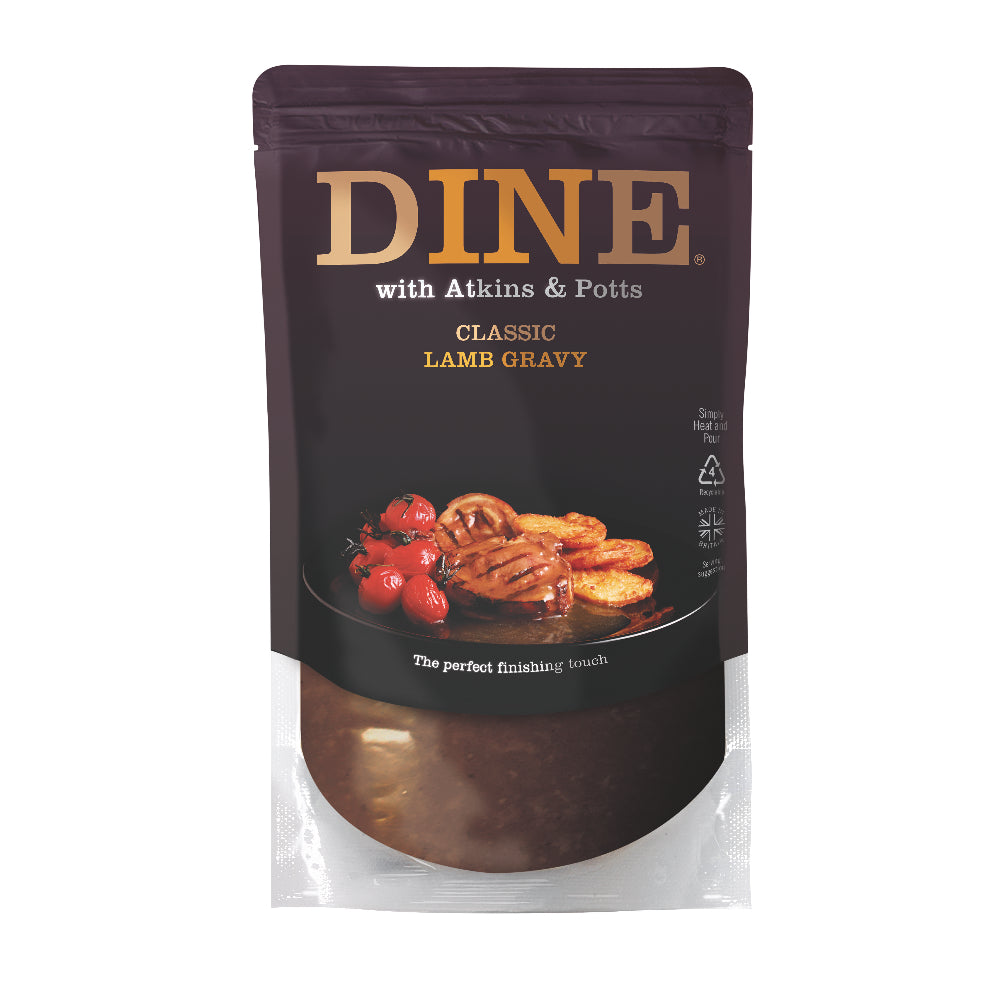 DINE with Atkins & Potts Classic Lamb Gravy (6x350g)