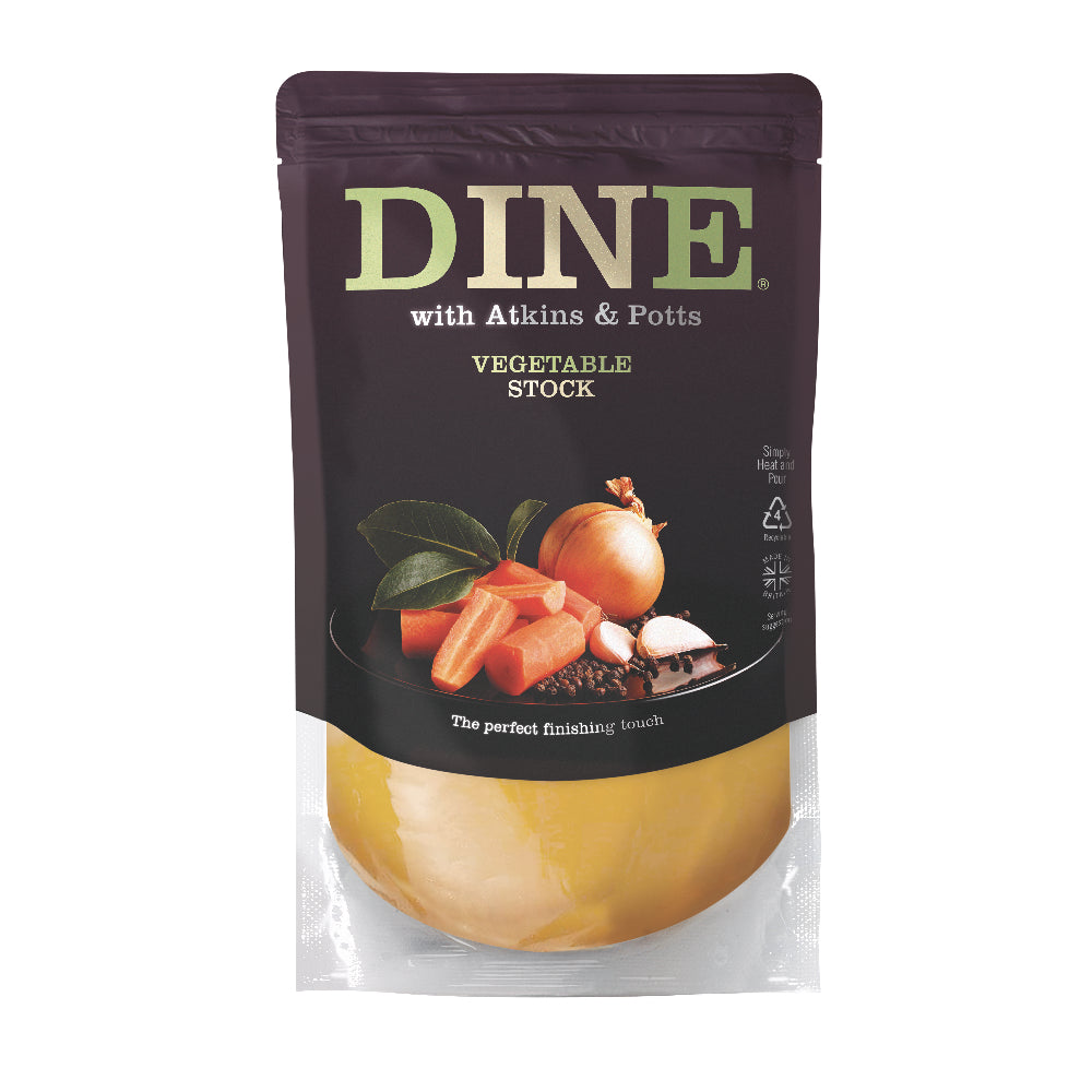 DINE with Atkins & Potts Vegetable Stock (6x350g)