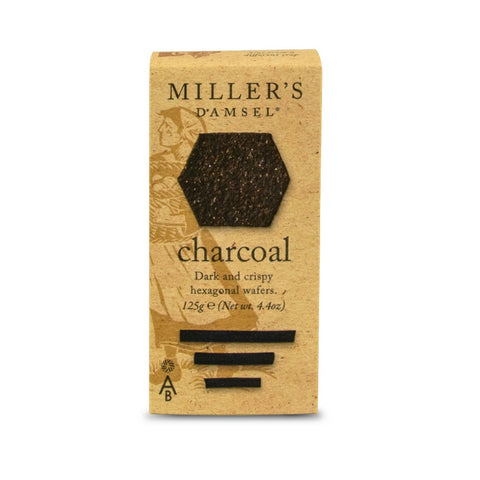 Artisan Biscuits Miller's Damsel Charcoal Wafers (6x125g)