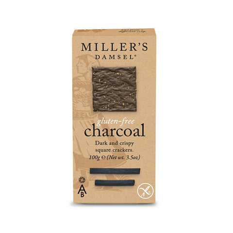 Artisan Biscuits Miller's Damsel Gluten-Free Charcoal Wafers (6x100g)