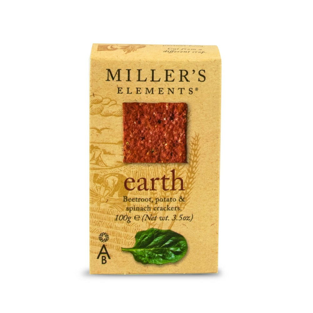 Artisan Biscuits Miller's Elements Earth Crackers (12x100g)