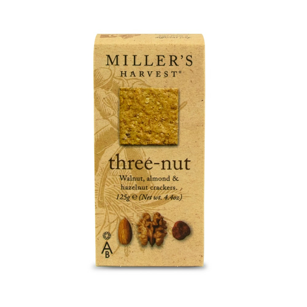 Artisan Biscuits Miller's Harvest Three Nut Crackers (6x125g)